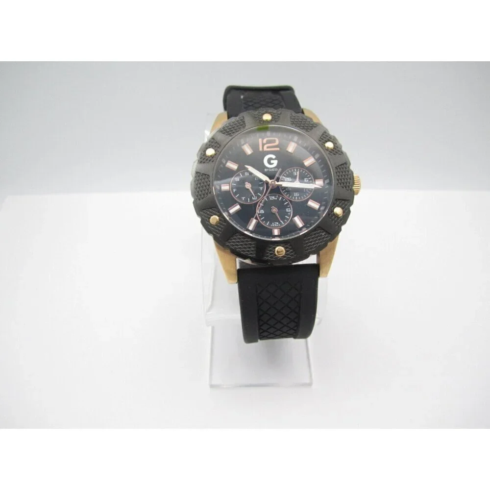 Men G Guess Quartz WR Analog 43mm Round Watch (H598) 